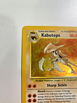 Kabutops 9/62 Fossil Holo MP - Moderately Played Pokemon Card - Image 4