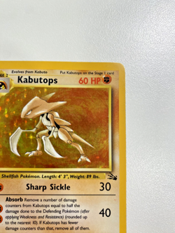 Kabutops 9/62 Fossil Holo MP - Moderately Played Pokemon Card - Image 5