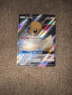 Pokemon Eevee GX TCG Full Art Holo Rare Black Star Promo Card SM242 - Image 2