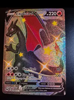 Pokemon Charizard V Shiny Holo Rare Shining Fates 079/073 TCG English Card - Image 1