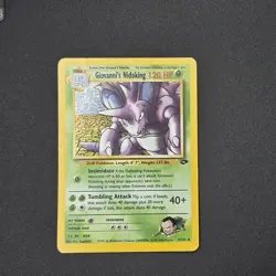 Giovanni's Nidoking Holo 7/132 Pokemon Gym Challenge Card 007/132 Giovannis WoTC - Image 3