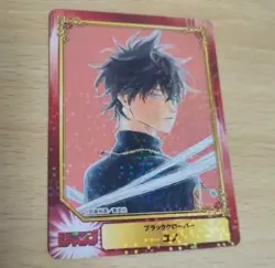 Rare Promo! Black Clover SCF Trading Card Yuno Holo Manga Art - Image 1