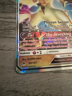 Ultra Necrozma GX 95/131 Forbidden Light NM Ultra Rare Pokemon Card NM BEAUTY - Image 2