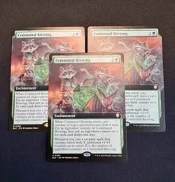 Communal Brewing X3 - Extended Art -#63 Bloomburrow (BLB) Card Rare NM - Image 1