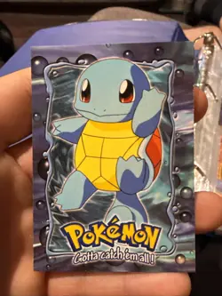 SQUIRTLE - # 07 - TOPPS SERIES E7 OF 12 BLUE LOGO Pokemon Card TCG Non Holo NM - Image 1