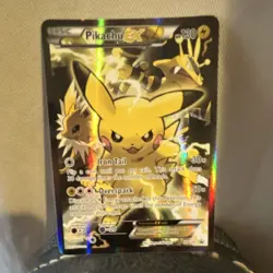 Pokemon Pikachu EX XY124 Promo Full Art Holo Pokemon TCG Card XY Set English - Image 1