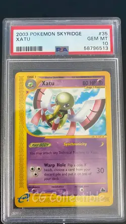 PSA 10 GEM MINT Xatu 35 Rare 2003 Skyridge WOTC Pokemon Card - Image 1