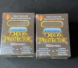(1) Vintage 1996 Ultra Pro Black Shield Deck Protector 100 Sleeves Rembrandt - Image 1