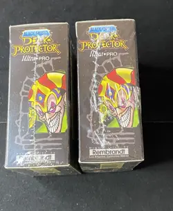 (1) Vintage 1996 Ultra Pro Black Shield Deck Protector 100 Sleeves Rembrandt - Image 2