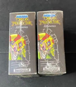 (1) Vintage 1996 Ultra Pro Black Shield Deck Protector 100 Sleeves Rembrandt - Image 4