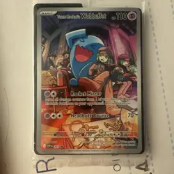 Pokemon TCG Team Rockets Wobbuffet 203 Destined Rivals ETB Promo, Sealed - Image 1