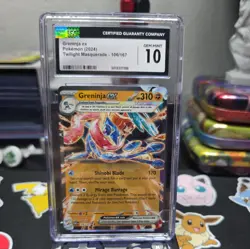 Greninja ex POKEMON TCG 106/167 Sv06: Twilight Masquerade Holo CGC GEM MINT 10 - Image 1