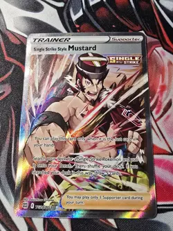 Single Strike Style Mustard TG28/TG30-Pokemon TCG-SWSH-Brilliant Stars - NM - Image 1