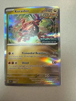 Koraidon Temporal Forces Stamp Prerelease SVP 091 Promo Pokemon NM Fast Shipping - Image 1