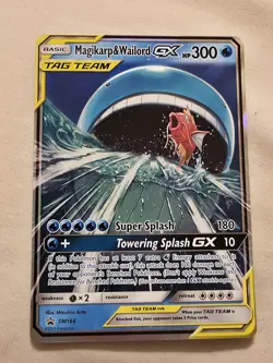 Near MINT! MAGIKARP & WAILORD GX - Pokemon: Sun & Moon - Promo SM166 - Image 1