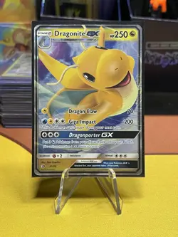 Pokemon Dragonite GX 37/70 Dragon Majesty Ultra Rare Holo HP - Image 1