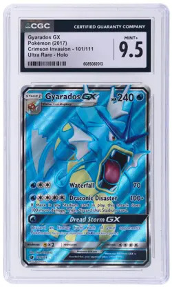 Pokemon Gyarados GX #101 Full Art Crimson Invasion 2017 CGC 9.5 - Image 1