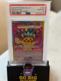2025 POKEMON JPN M2A-MEGA DREAM EX SPECIAL ART RARE #234 PIKACHU EX PSA 10 - Image 1