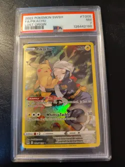 Pokemon Pikachu TCG Lost Origin Full Art #TG05/TG30 PSA 7 NM - Image 1