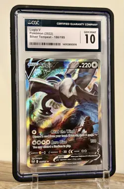 Pokemon Lugia V 186/195 Alt Art Silver Tempest PSA 10 CGC 10 Gem Mint! - Image 1