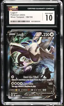 Pokemon Lugia V 186/195 Alt Art Silver Tempest PSA 10 CGC 10 Gem Mint! - Image 2