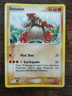 Pokemon Groudon 102/101 Holo Secret Rare EX Hidden Legends MINT - Image 2