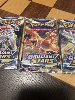 Pokemon Brilliant Stars Booster Packs Complete Art Set (4 Packs) FACTORY SEALED - Image 4