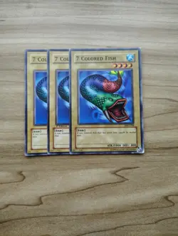 Yu-Gi-Oh! - 7 Colored Fish 3X - Full Playset - Image 1