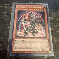 Regenesis Archfiend - ALIN-EN016 - NM - 1st Edition - Secret Rare - Yu-Gi-OH! - Image 1