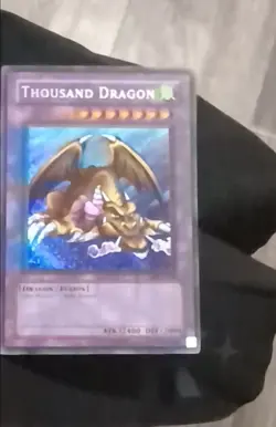 Yu-Gi-Oh! Thousand Dragon MRD Error Unlimited Secret Rare REVERSE FOIL BLEED - Image 2