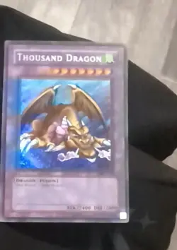 Yu-Gi-Oh! Thousand Dragon MRD Error Unlimited Secret Rare REVERSE FOIL BLEED - Image 3