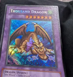 Yu-Gi-Oh! Thousand Dragon MRD Error Unlimited Secret Rare REVERSE FOIL BLEED - Image 4