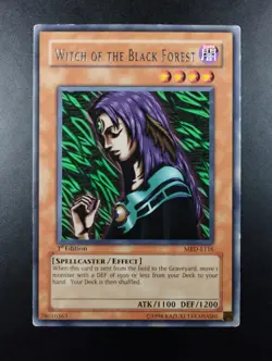 YUGIOH 2003 | WITCH OF THE BLACK FOREST | MRD-E116 | 1ST EDT | RARE | VG-EX (MP) - Image 1