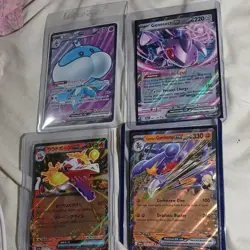 Pokemon TCG EX Rule Holo Cards - Jellicent, Genesect, Garchomp Lot (4) - Image 1