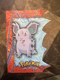 Pokemon Card - Nidoran F Topps Pokemon EV07 of 12 Embossed Die Cut - Image 1