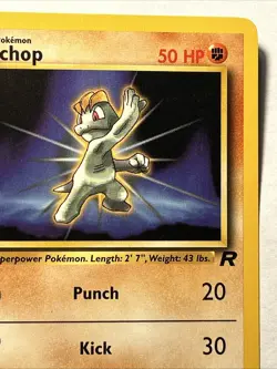 Pokemon TCG 1st Edition Machop 59/82 Team Rocket 2000 Vintage Card WOTC NM - Image 4