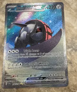 3 Pokemon cards- Sylveon GX (stage 1), Typhlosion V, Iron Treads EX - Image 2