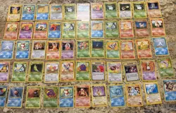 Vintage Pokemon Lot x55 Cards Rocket, Base Set, Jungle & More ! MP-DMG - Image 1