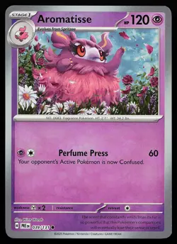 Aromatisse 039/131 Masterball Holo Prismatic Evolutions Pokemon Card - Image 1
