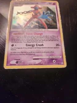 Deoxys Normal Forme LV. 50 - 1/146 - Legends Awakened Holo Rare Pokemon TCG card - Image 2