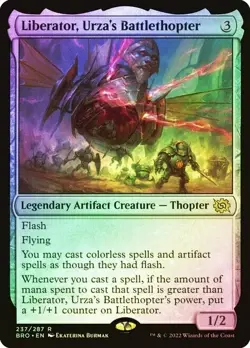 Liberator, Urza's Battlethopter Foil The Brothers' War NM MTG - Image 1