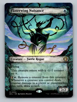 Flitterwing Nuisance (Showcase) R Lorwyn Eclipsed 304 NM - Image 1