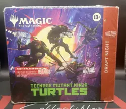 Magic The Gathering Teenage Mutant Ninja Turtles DRAFT NIGHT BOOSTER BOX Sealed - Image 1