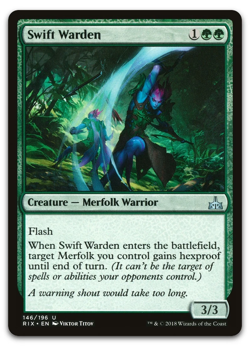 Swift Warden #146 Rivals of Ixalan RIX Magic MTG - Image 1