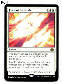 Flare of Fortitude NM/M Magic the Gathering Modern Horizons 3 Foil - Image 1