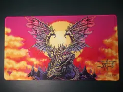 MTG The Ur-Dragon Playmat Signed by Justine Jones Ultra PRO Magic the Gathering - Image 1