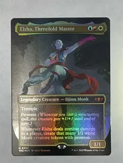 Elsha, Threefold Master Foil Borderless Tarkir: Dragonstorm NEAR MINT - Image 2