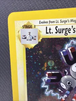 1st Edition Lt. Surge's Magneton 8/132 Holo Gyn Heroes Pokemon TCG LP/NM - Image 2