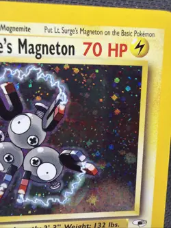 1st Edition Lt. Surge's Magneton 8/132 Holo Gyn Heroes Pokemon TCG LP/NM - Image 3