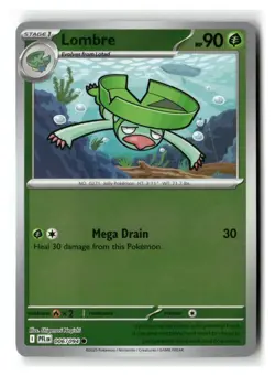 Lombre 006/094 Common Reverse Holo Phantasmal Flames Pokemon Near Mint - Image 1